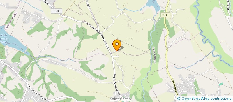 localisation de l'entreprise GL AGRI  SAINT-CASTIN