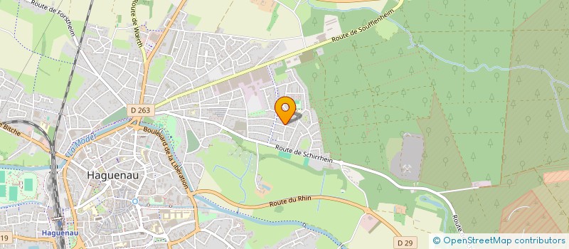 localisation de l'entreprise GL AUTO  HAGUENAU