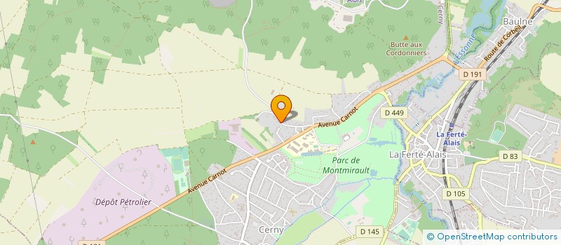 localisation de l'entreprise GL BTP  CERNY