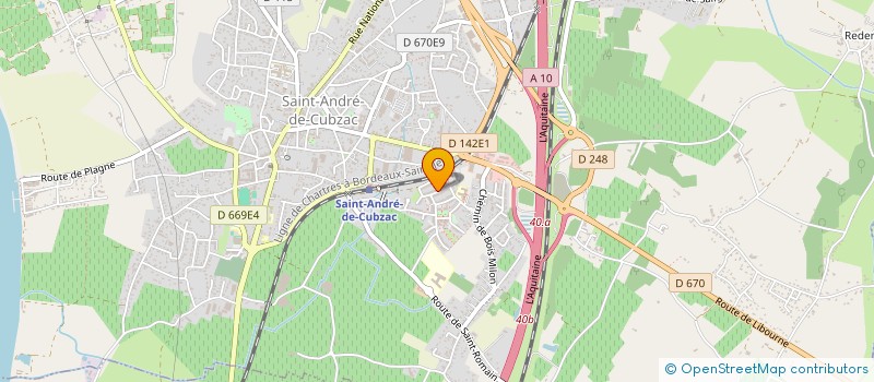 localisation de l'entreprise GL COMMERCIAL  SAINT-ANDRE-DE-CUBZAC
