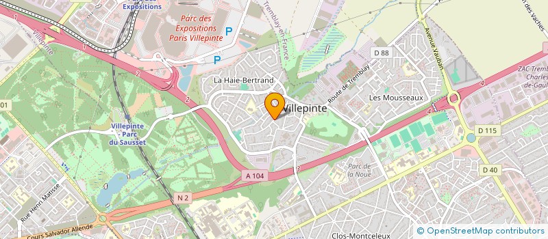 localisation de l'entreprise GL-COMMUNICATION à VILLEPINTE