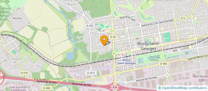 localisation de l'entreprise GL CONSULTING à BUSSY-SAINT-GEORGES
