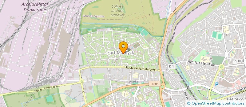localisation de l'entreprise GL COUVERTURES à DUNKERQUE