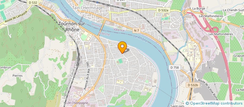 localisation de l'entreprise GL CROISSANCE à TOURNON-SUR-RHONE