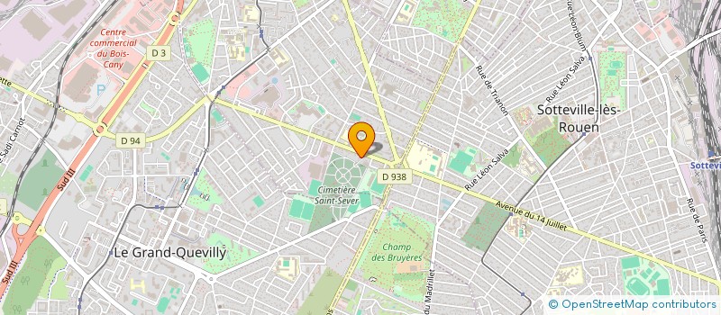 localisation de l'entreprise GL DISTRIBUTION  LE PETIT-QUEVILLY