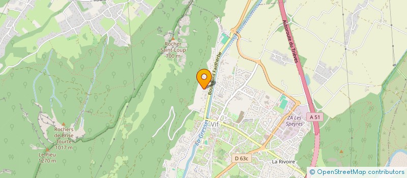 localisation de l'entreprise GL ELEC à VIF