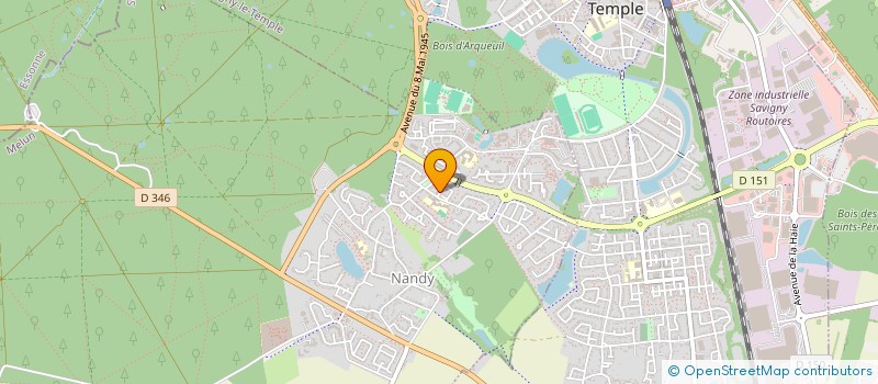 localisation de l'entreprise GL ELEC  NANDY