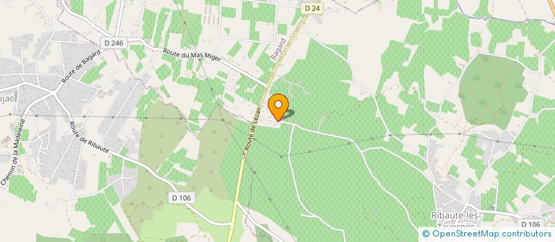 localisation de l'entreprise GL ENERGIE  RIBAUTE-LES-TAVERNES