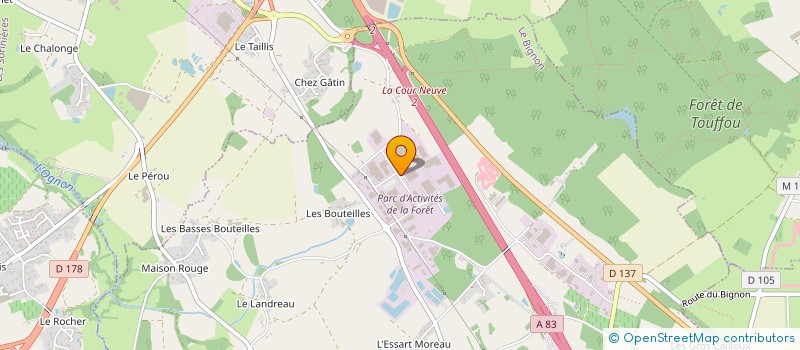 localisation de l'entreprise GL EVENTS LIVE GRAND-OUEST à LE BIGNON