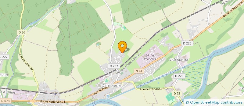 localisation de l'entreprise GL GROUPE  DAMPIERRE