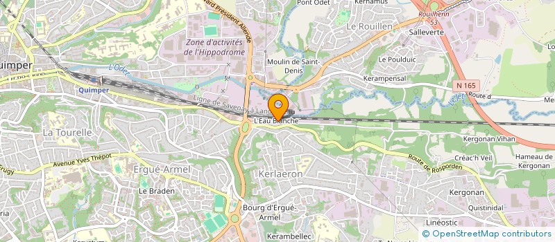 localisation de l'entreprise GL HABITAT  QUIMPER