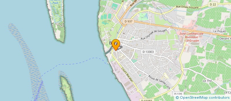 localisation de l'entreprise GL HEBERGEMENT - GESTION & CONSEIL  BLAYE