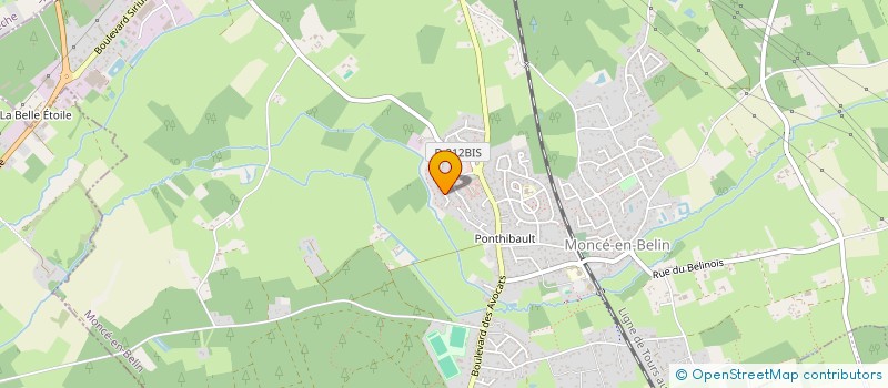 localisation de l'entreprise GL HERIT'72  MONCE-EN-BELIN