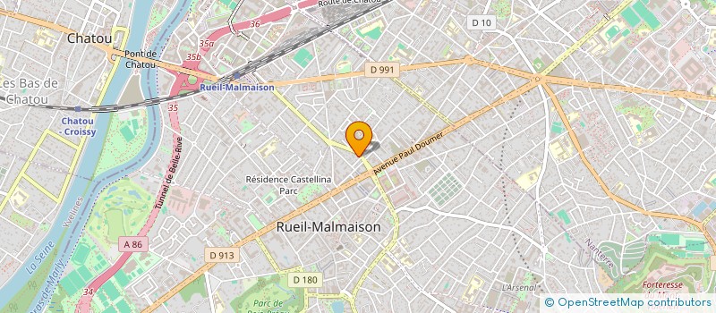 localisation de l'entreprise GL HOLDING à RUEIL-MALMAISON