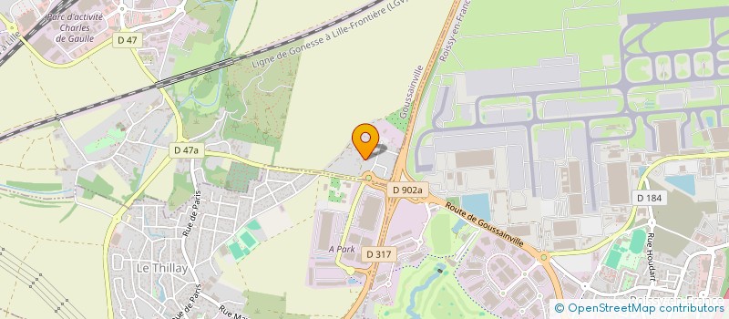 localisation de l'entreprise GL HOLDING  GOUSSAINVILLE