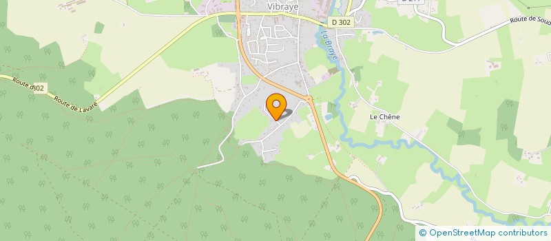 localisation de l'entreprise GL IMMO  VIBRAYE