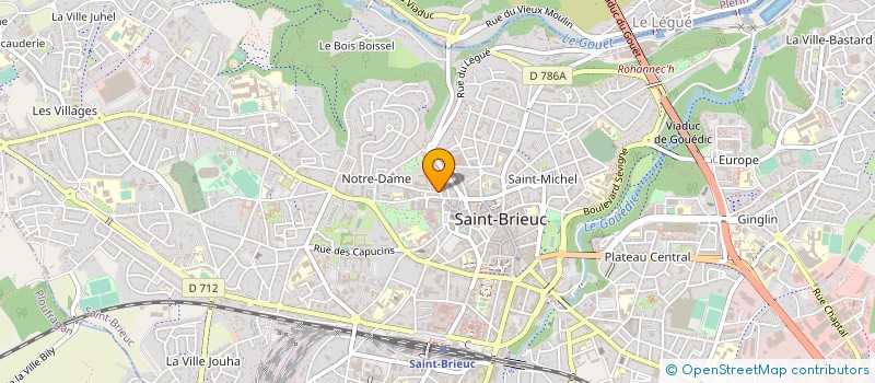 localisation de l'entreprise GL IMMO à SAINT-BRIEUC