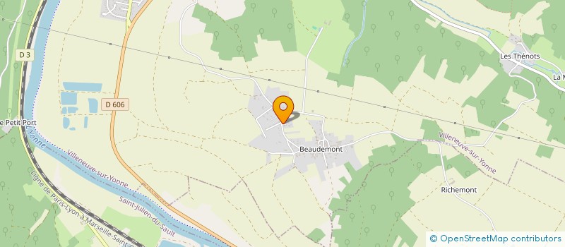 localisation de l'entreprise GL IMMO 89  VILLENEUVE-SUR-YONNE