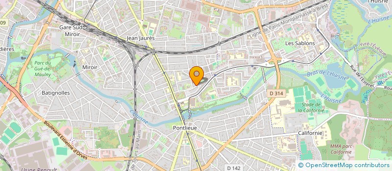 localisation de l'entreprise GL IMMO  LE MANS