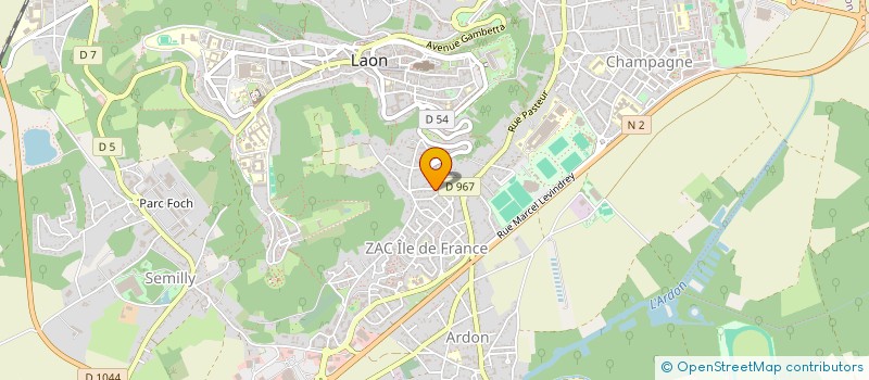 localisation de l'entreprise GL IMMO LAON à LAON