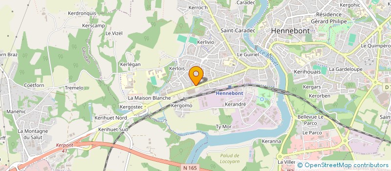 localisation de l'entreprise GL INA  HENNEBONT