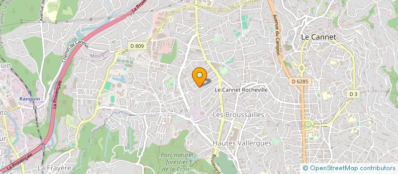 localisation de l'entreprise GL INVEST à LE CANNET