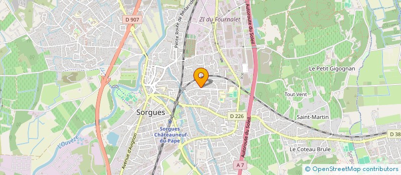 localisation de l'entreprise GL INVEST  SORGUES