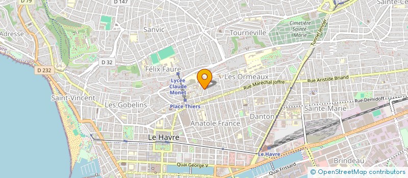 localisation de l'entreprise GL INVEST à LE HAVRE