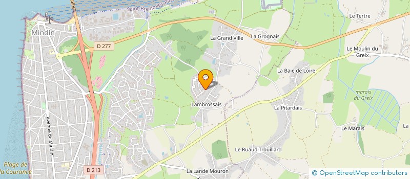 localisation de l'entreprise GL INVEST à SAINT-BREVIN-LES-PINS