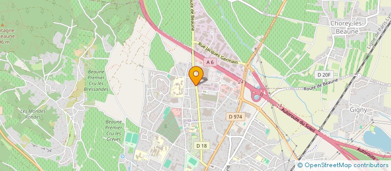 localisation de l'entreprise GL INVEST à BEAUNE