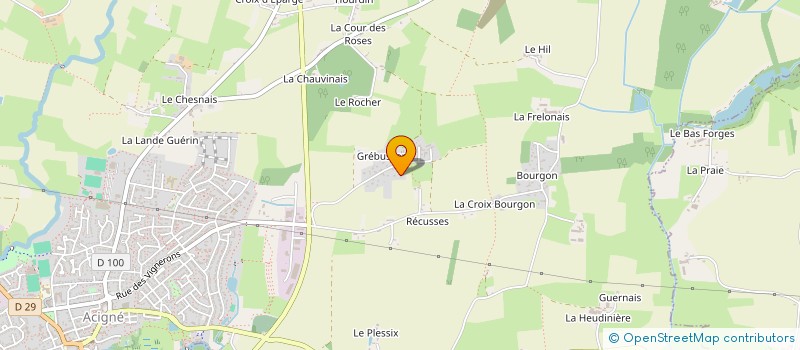 localisation de l'entreprise GL INVESTS  ACIGNE