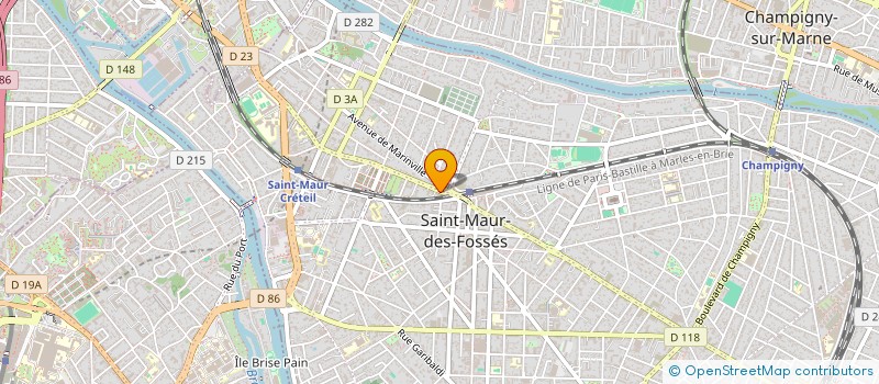 localisation de l'entreprise GL MARKET  SAINT-MAUR-DES-FOSSES
