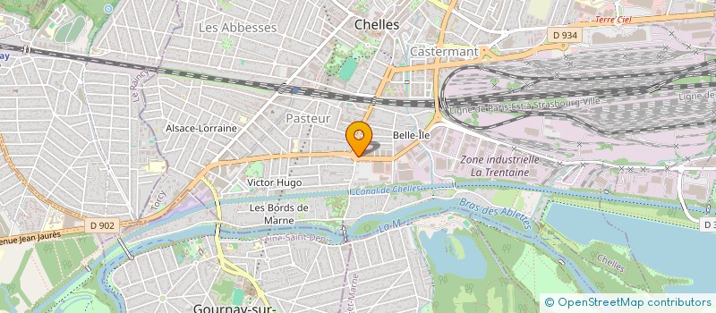 localisation de l'entreprise GL MARQUE  CHELLES