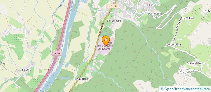 localisation de l'entreprise GL MARTIN  SAINT-QUENTIN-SUR-ISERE