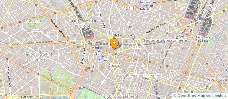 localisation de l'entreprise GL OPERA 2  PARIS