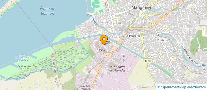 localisation de l'entreprise GL OXY SUD EST à MARIGNANE