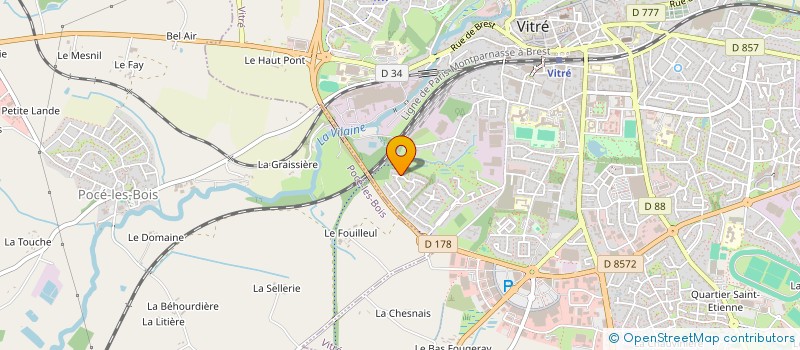 localisation de l'entreprise GL PARTNERS  VITRE