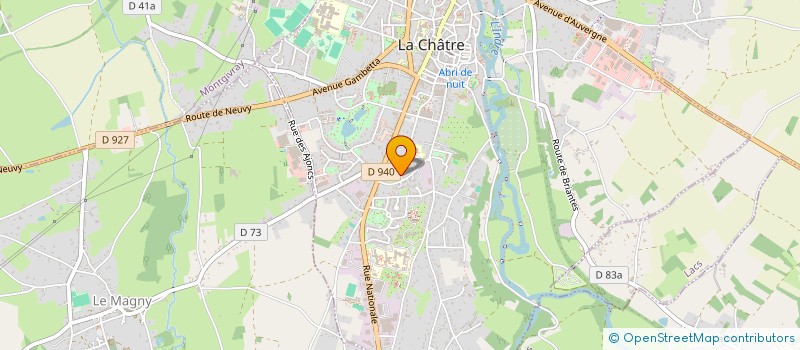 localisation de l'entreprise GL PATRIMOINE à LA CHATRE