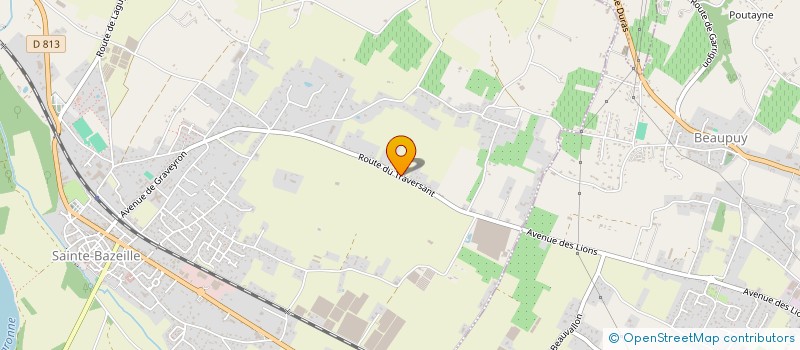 localisation de l'entreprise GL PEINTURE  SAINTE-BAZEILLE