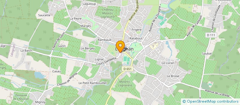 localisation de l'entreprise GL'PERMIS  LEOGNAN