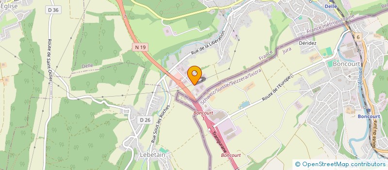 localisation de l'entreprise GL PLUS à DELLE