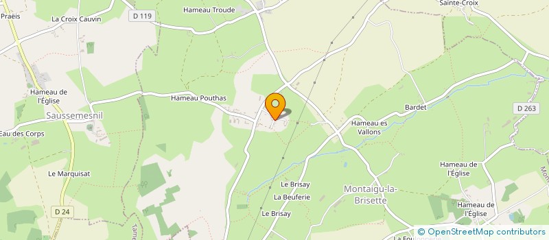localisation de l'entreprise GL-PRESTATECH à MONTAIGU-LA-BRISETTE