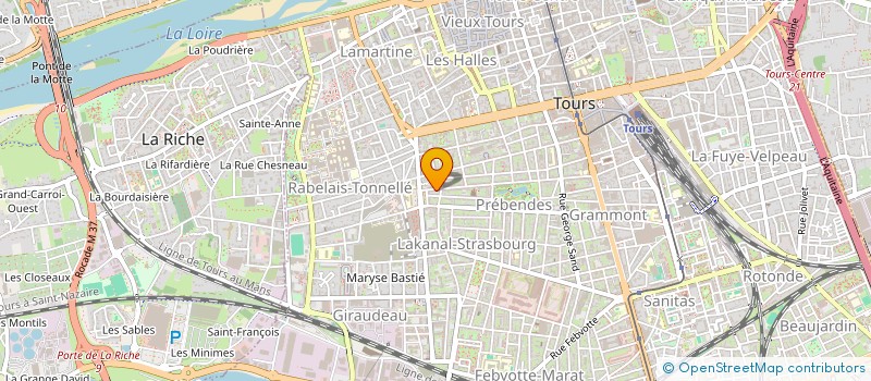 localisation de l'entreprise GL.RABELAIS  TOURS