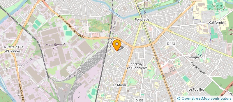 localisation de l'entreprise GL SERVICES  LE MANS