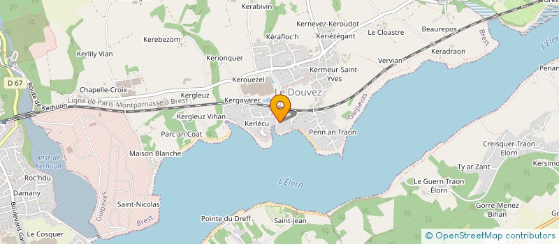 localisation de l'entreprise GL SPIRIT POWER FOOTBALL  GUIPAVAS