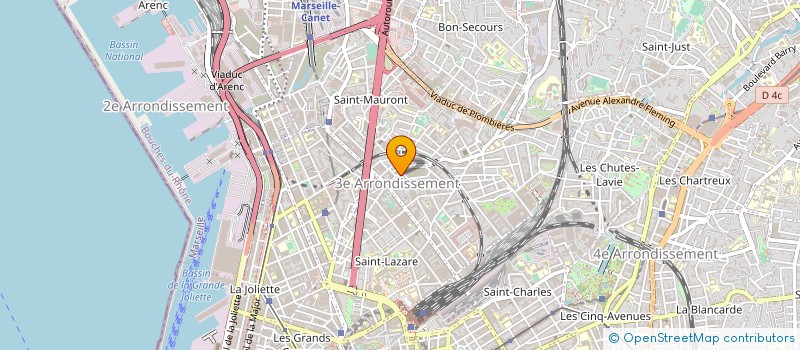 localisation de l'entreprise GL TA SPORT à MARSEILLE