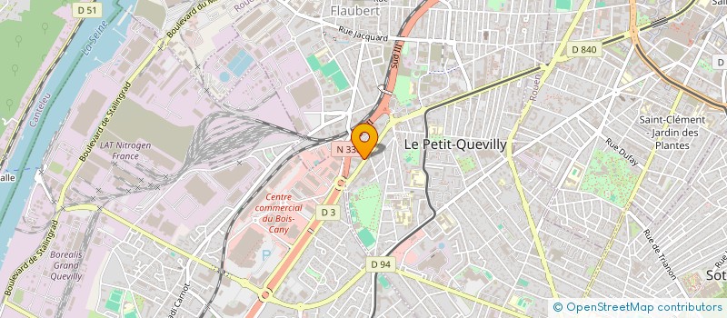 localisation de l'entreprise GL TRANSPORT à LE PETIT-QUEVILLY