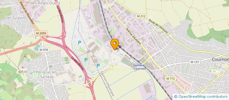 localisation de l'entreprise GL URBANIS  COURNON-D'AUVERGNE