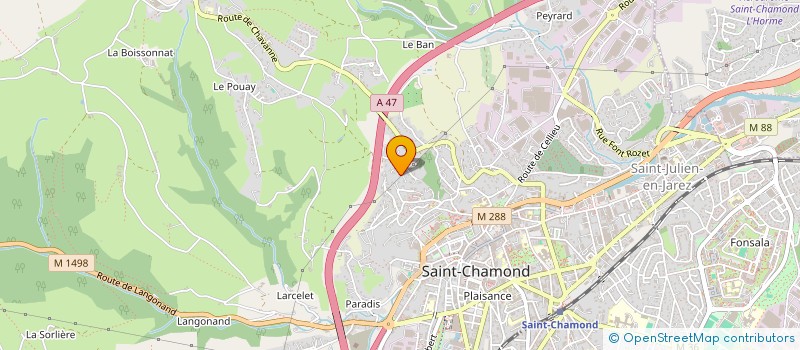 localisation de l'entreprise GL1  SAINT-CHAMOND