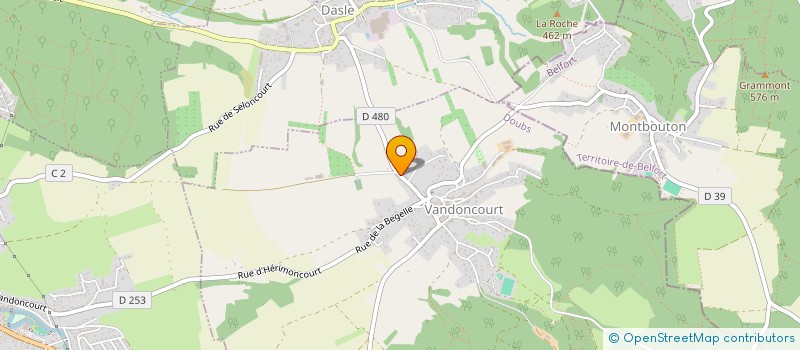 localisation de l'entreprise GL25  VANDONCOURT